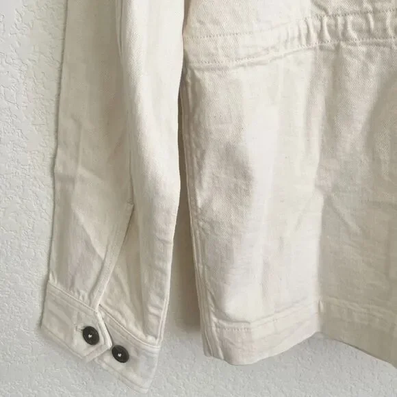 Ted Baker London Mens Summer Utility Jacket Cotton Cream Size 3 - Picture 7 of 11